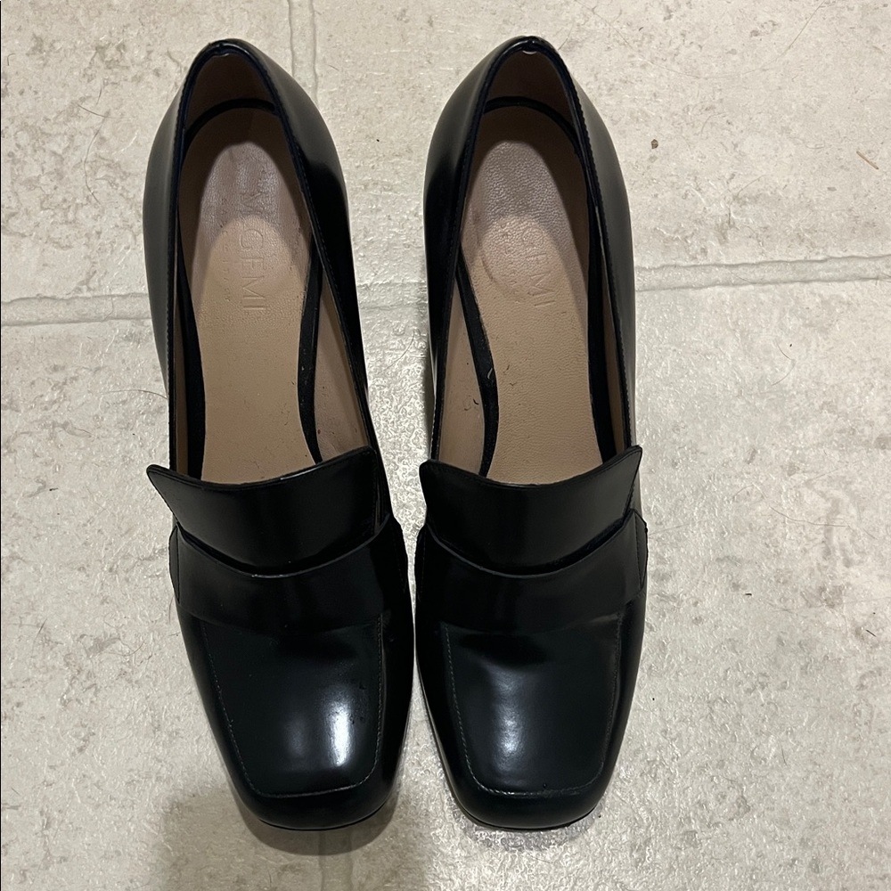 Chic Black Platform Loafers for Women